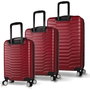 Zoozie Bags Juego de maletas 3 piezas Rojo clarete